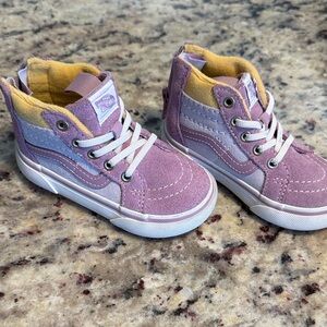 Vans Toddler Sneakers - Purple and Yellow